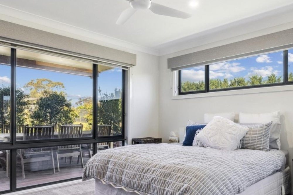 Designing Windows installed new blinds and a pelmet in a bedroom in Murrumbateman and the Yass Valley